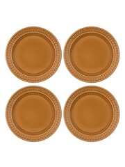 Portmeirion Set of 4 Yellow Botanic Garden Harmony Plates - Image 3 of 6
