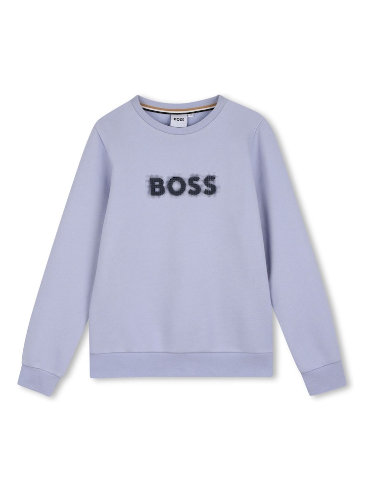 BOSS Blue Sweatshirt - Image 1 of 3 BOSS Blue Sweatshirt - Image 1 of 3