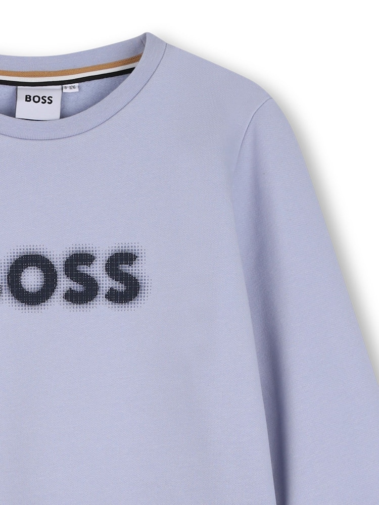 BOSS Blue Sweatshirt - Image 3 of 3 BOSS Blue Sweatshirt - Image 3 of 3