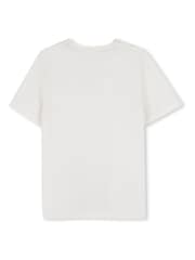 Cream - Tricou din jerseu cu mânecă scurtă BOSS - Imaginea 2 din 3