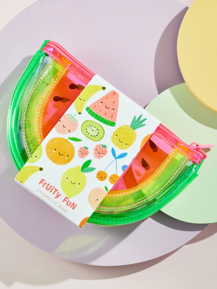 Pink Kids Fruity Watermelon Makeup Bag - Image 1 of 9