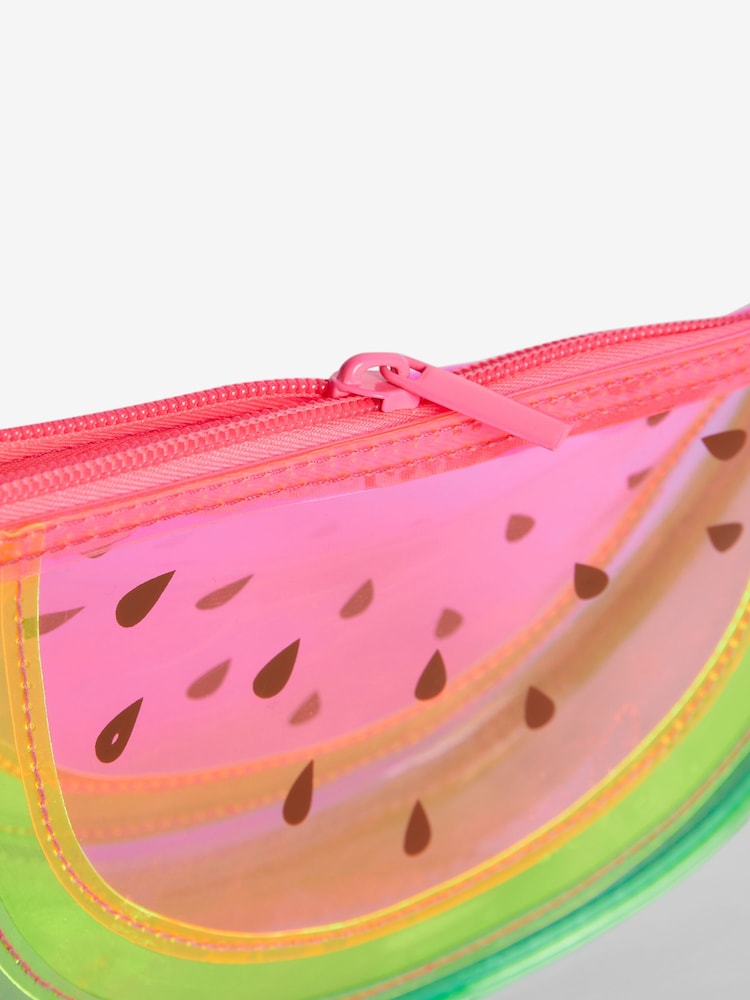 Pink Kids Fruity Watermelon Makeup Bag - Image 9 of 9
