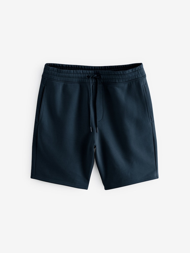 Navy And Grey Soft Fabric Jersey Shorts 2 Pack - Image 2 of 9