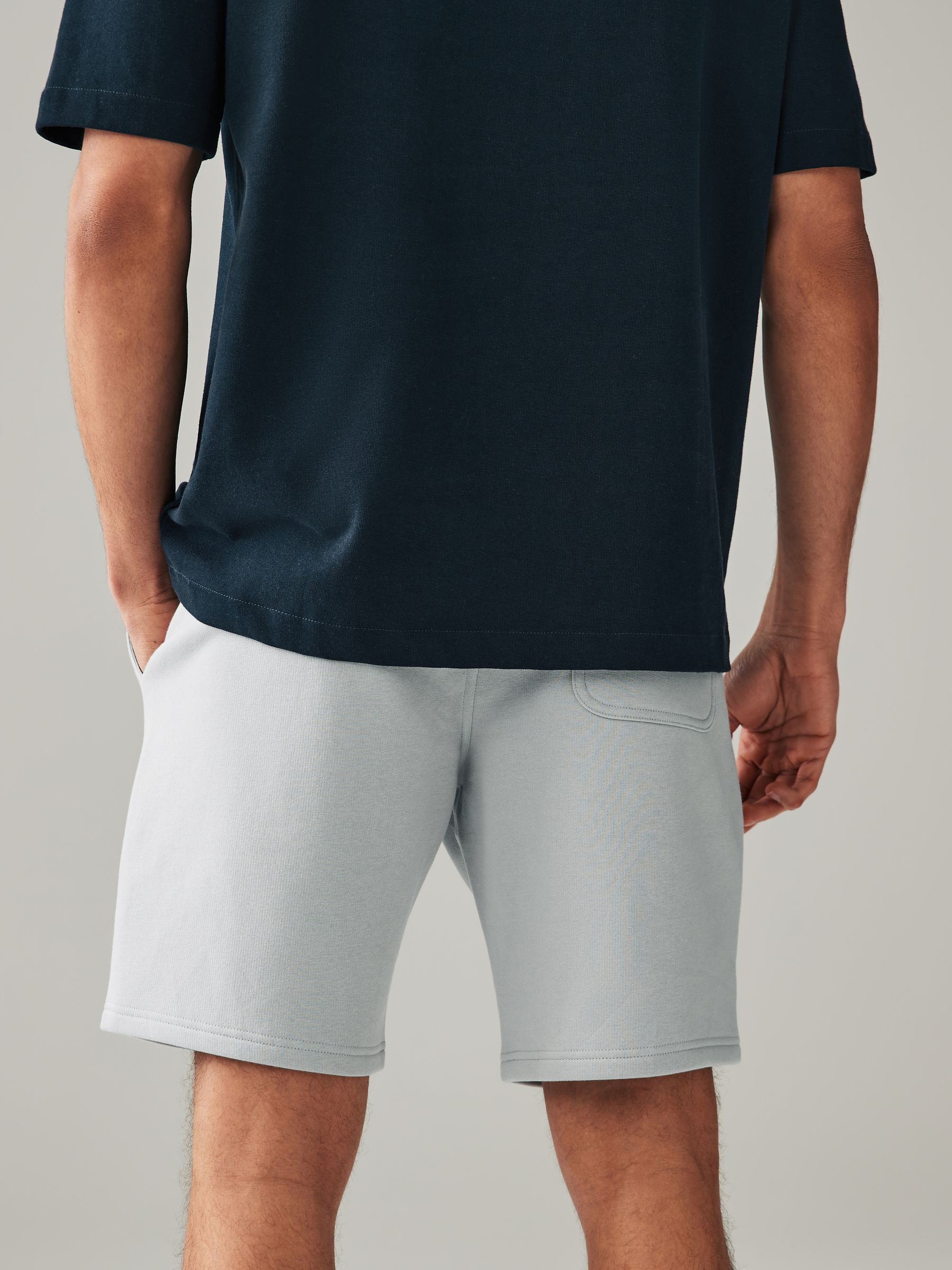 Buy Navy And Grey Soft Fabric Jersey Shorts 2 Pack from Next USA