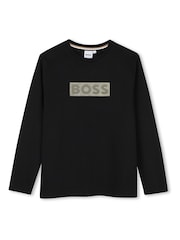BOSS Black Long Sleeve T-Shirt - Image 1 of 3