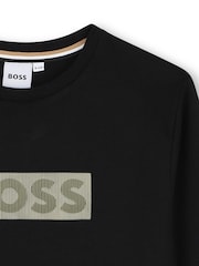 BOSS Black Long Sleeve T-Shirt - Image 3 of 3