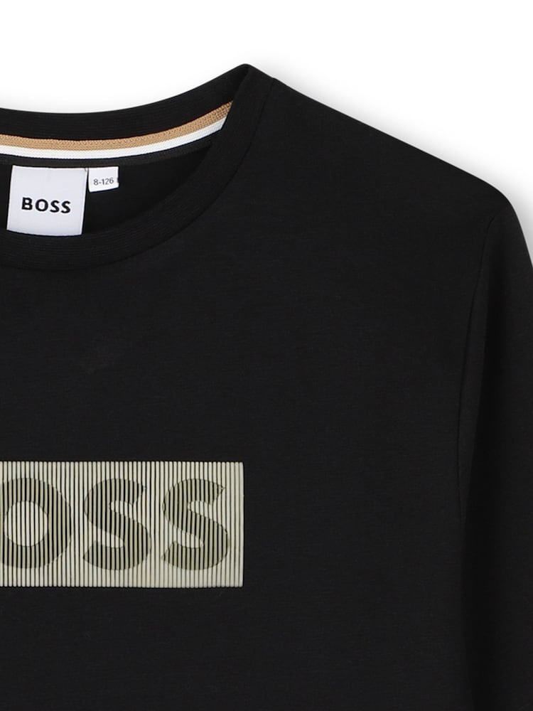 BOSS Black Long Sleeve T-Shirt - Image 3 of 3