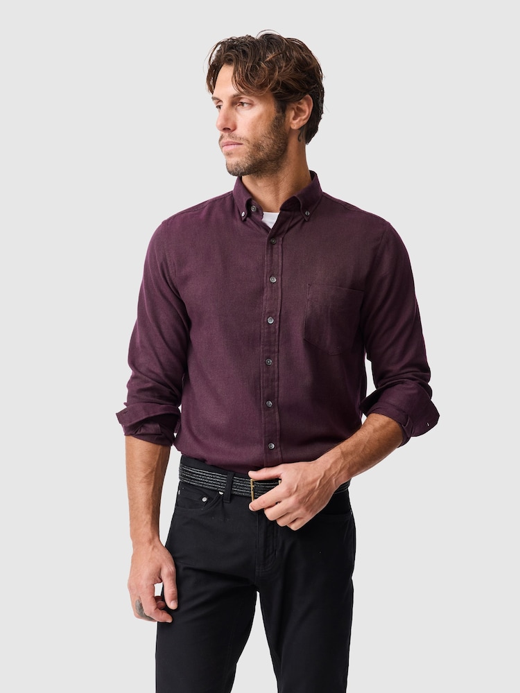 Rodd & Gunn Purple Barrhill Sports Shirt - Image 1 of 6 Rodd & Gunn Purple Barrhill Sports Shirt - Image 1 of 6
