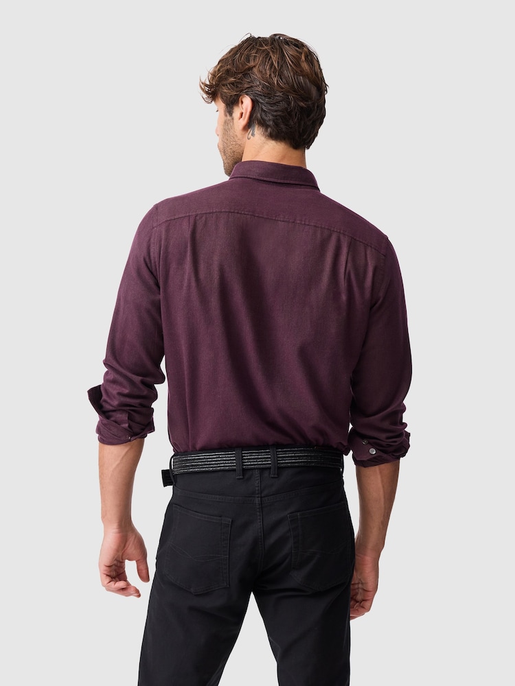 Rodd & Gunn Purple Barrhill Sports Shirt - Image 2 of 6 Rodd & Gunn Purple Barrhill Sports Shirt - Image 2 of 6