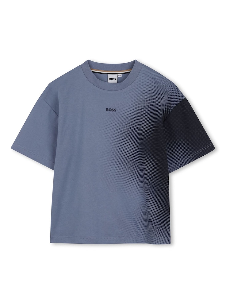 Tricou cu mânecă scurtă din interlock cu efect de degrade BOSS - Imaginea 1 din 3
