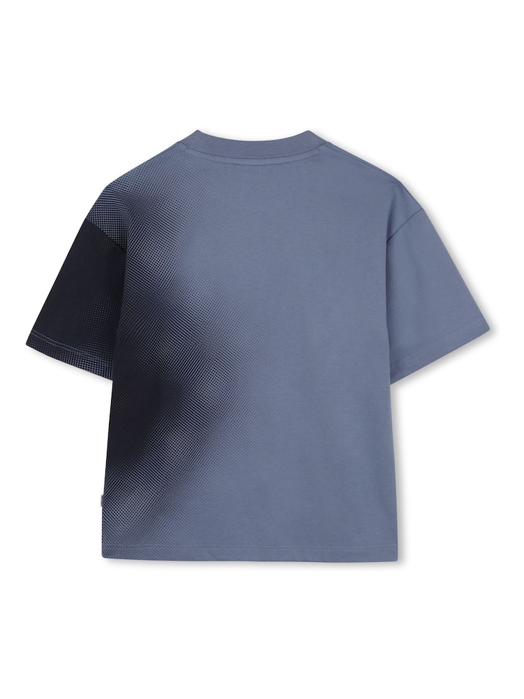 Tricou cu mânecă scurtă din interlock cu efect de degrade BOSS - Imaginea 2 din 3