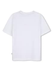 BOSS White Short-Sleeved Cotton Jersey T-Shirt - Image 2 of 3