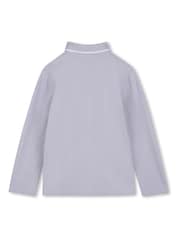 BOSS Long-Sleeved Jersey Polo Shirt - Image 2 of 3