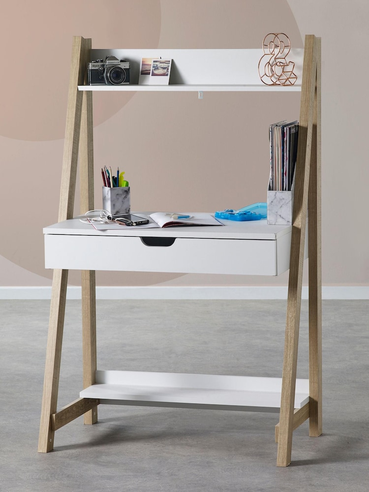 White Wood Effect Parker Kids Ladder Ladder Desk - Image 2 of 4