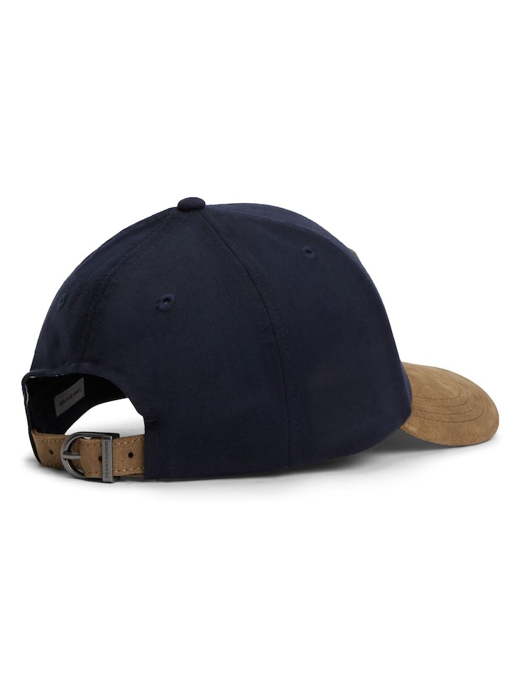 Tommy Hilfiger Blue Flag Suede Brim Baseball Cap - Image 2 of 3 Tommy Hilfiger Blue Flag Suede Brim Baseball Cap - Image 2 of 3