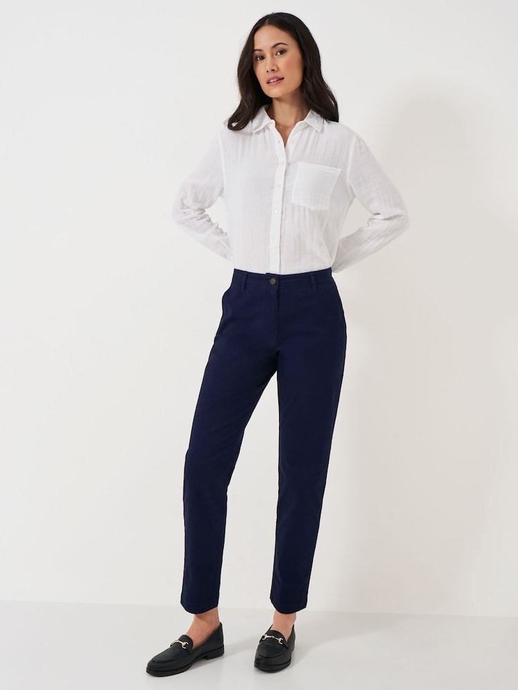 Blau - Crew Clothing Salcombe Chinos - Bild 1 von 5 Blau - Crew Clothing Salcombe Chinos - Bild 1 von 5