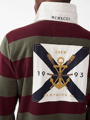 Crew Clothing Green Callington Rugby Shirt - Image 4 of 5