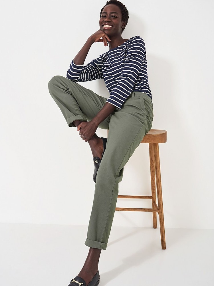 Grün - Crew Clothing Salcombe Chinos - Bild 1 von 5