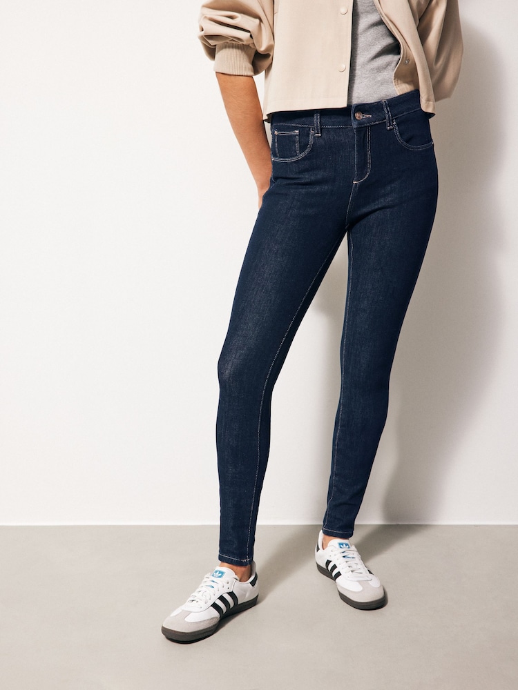 Rinse Blue Skinny 360° Stretch Jeans - Image 2 of 7