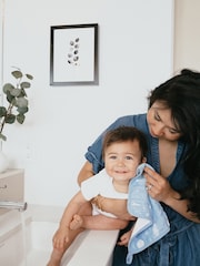aden + anais Natural Essentials Space Explorers 100% Cotton Muslin Washcloths 3 Pack - Image 2 of 2