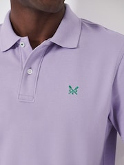 Crew Clothing Purple Plain 100% Cotton Classic Polo Shirt - Image 5 of 5