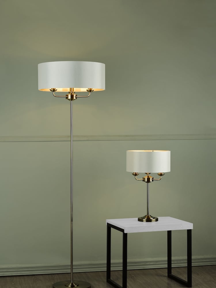 Laura Ashley Brass Sorrento Floor Lamp - Image 1 of 4