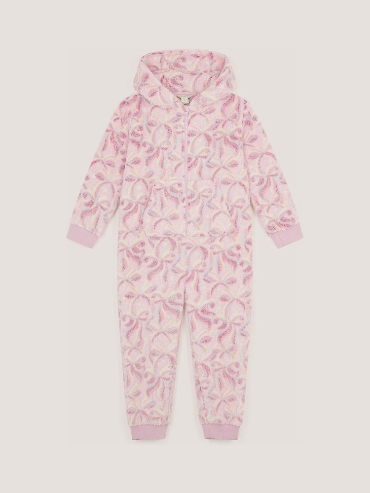 Monsoon Bow Print Onesie Fleece - 圖片 1，共 3