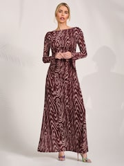 Ζώο - Jolie Moi Slash Neck Maxi Dress - Εικόνα 4 από 6