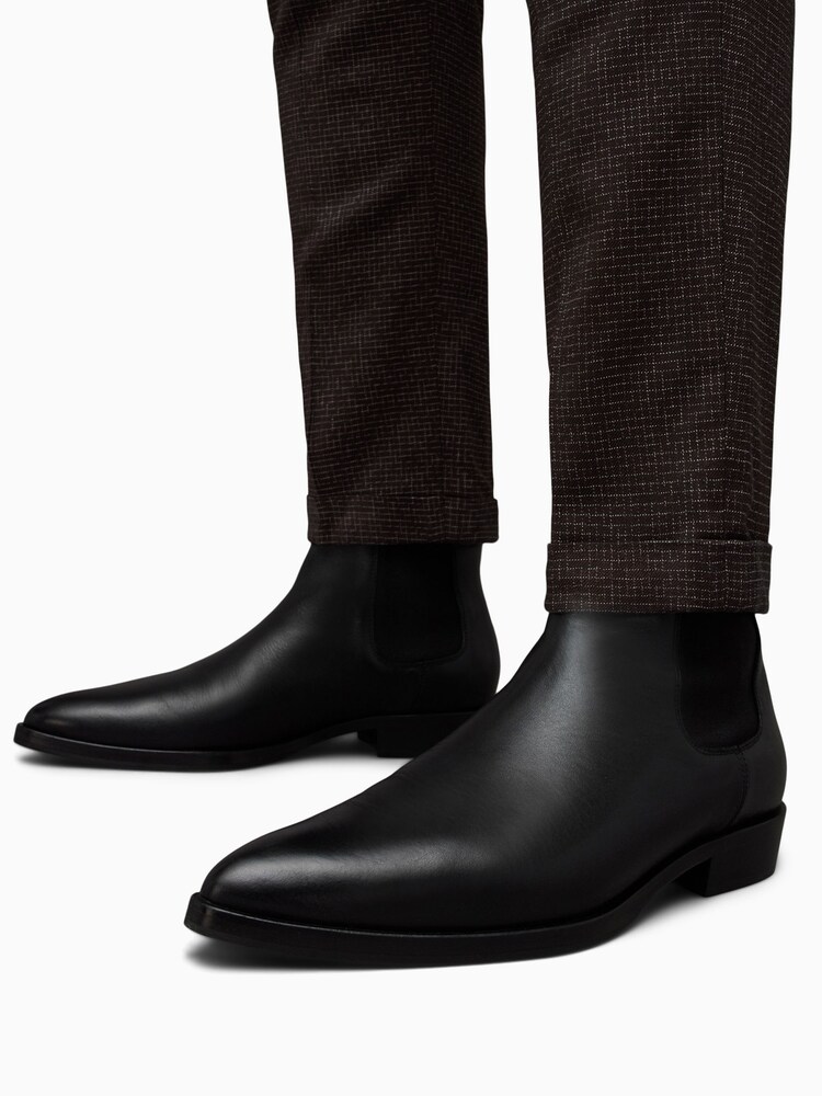 AllSaints Black Steam Boots - Image 1 of 6