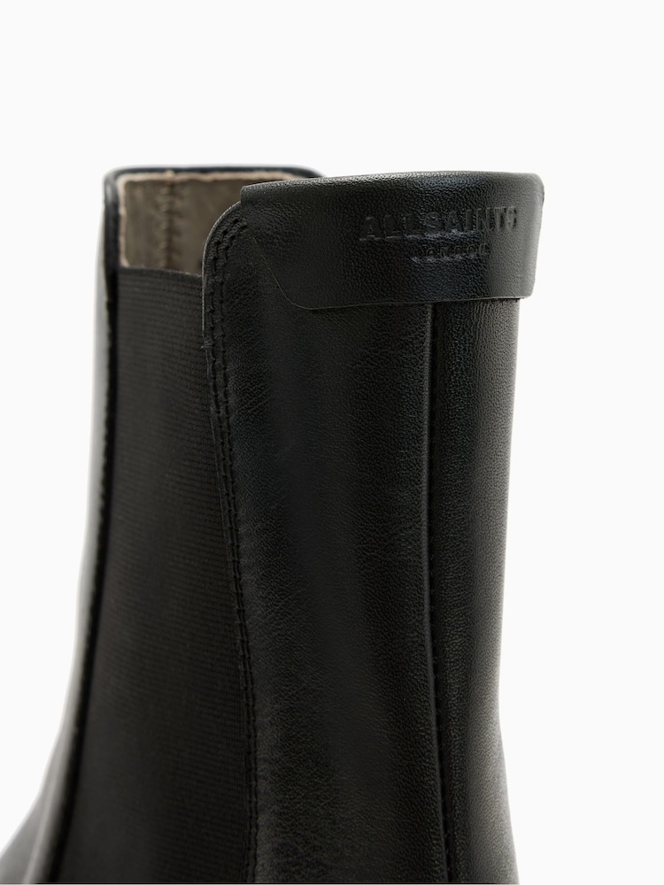 AllSaints Black Steam Boots - Image 6 of 6