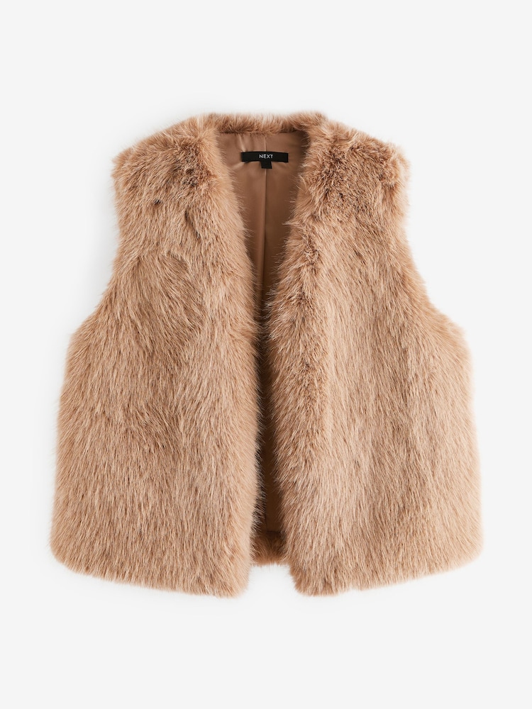 Camelowy - Faux Fur Gilet - Image 7 of 8