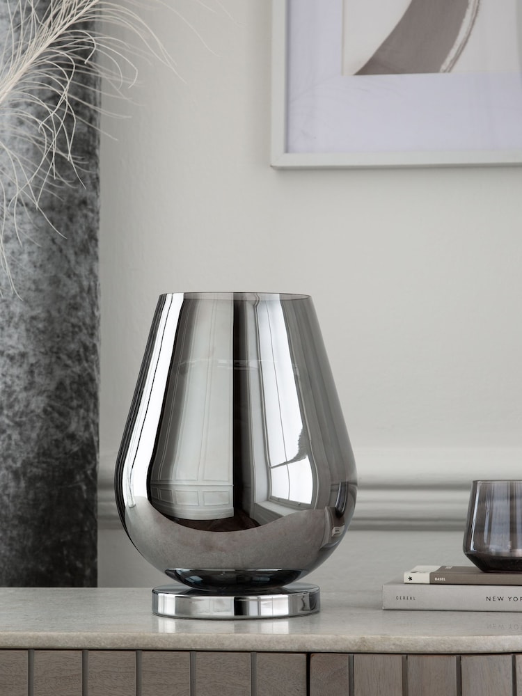 Smoke Grey Helix LED Table Lamp - Image 2 of 6