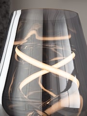 Smoke Grey Helix LED Table Lamp - Image 3 of 6