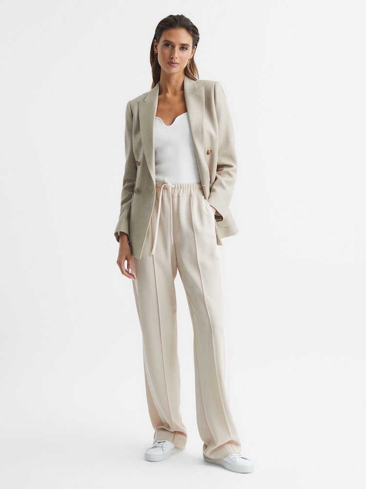 Reiss White Daisy Sweetheart Neck Top - Image 7 of 7