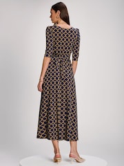 Jolie Moi 3/4 Sleeve Printed Jersey vestido maxi - Imagem 2 de 6
