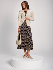 Jolie Moi 3/4 Sleeve Printed Jersey vestido maxi - Imagem 5 de 6