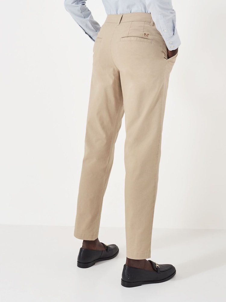 Crew Clothing Natural Salcombe Chino Trousers - Image 2 of 5