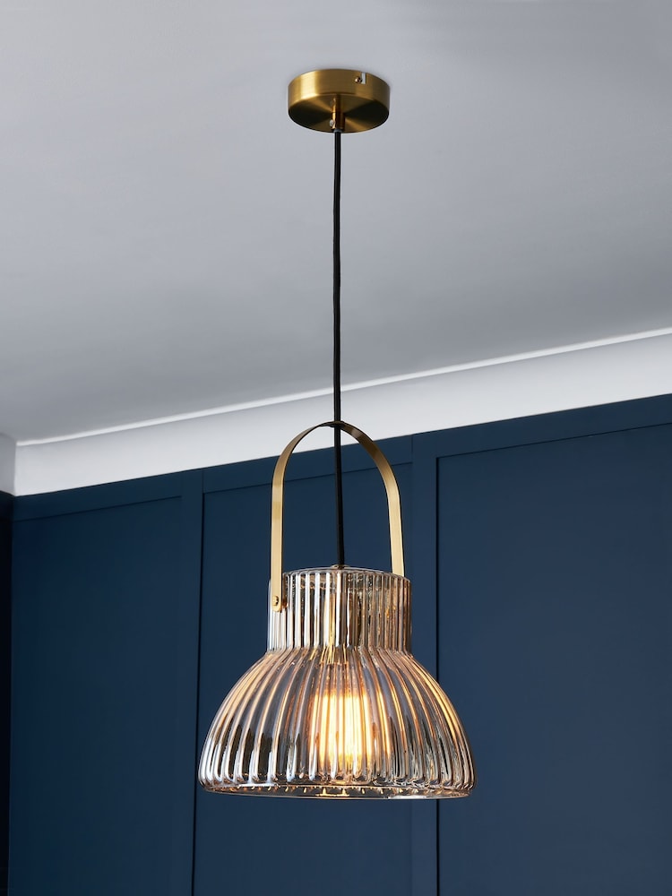 Visconte by BHS Brass Sala 1 Light Ceiling Light Pendant - Image 1 of 5