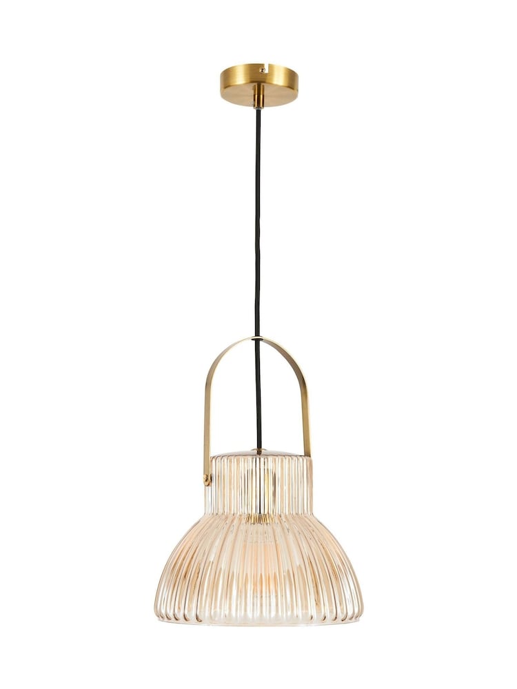 Visconte by BHS Brass Sala 1 Light Ceiling Light Pendant - Image 5 of 5