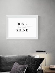 White Rise And Shine by Honeymoon Hotel Framed Print - Image 2 of 4