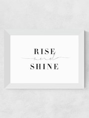 White Rise And Shine by Honeymoon Hotel Framed Print - Image 4 of 4