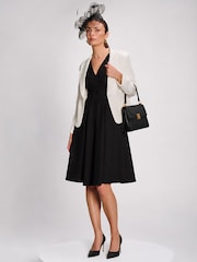 Jolie Moi Black Plain Sleeveless Midi Dress - Image 4 of 6