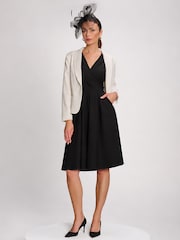 Jolie Moi Black Plain Sleeveless Midi Dress - Image 6 of 6