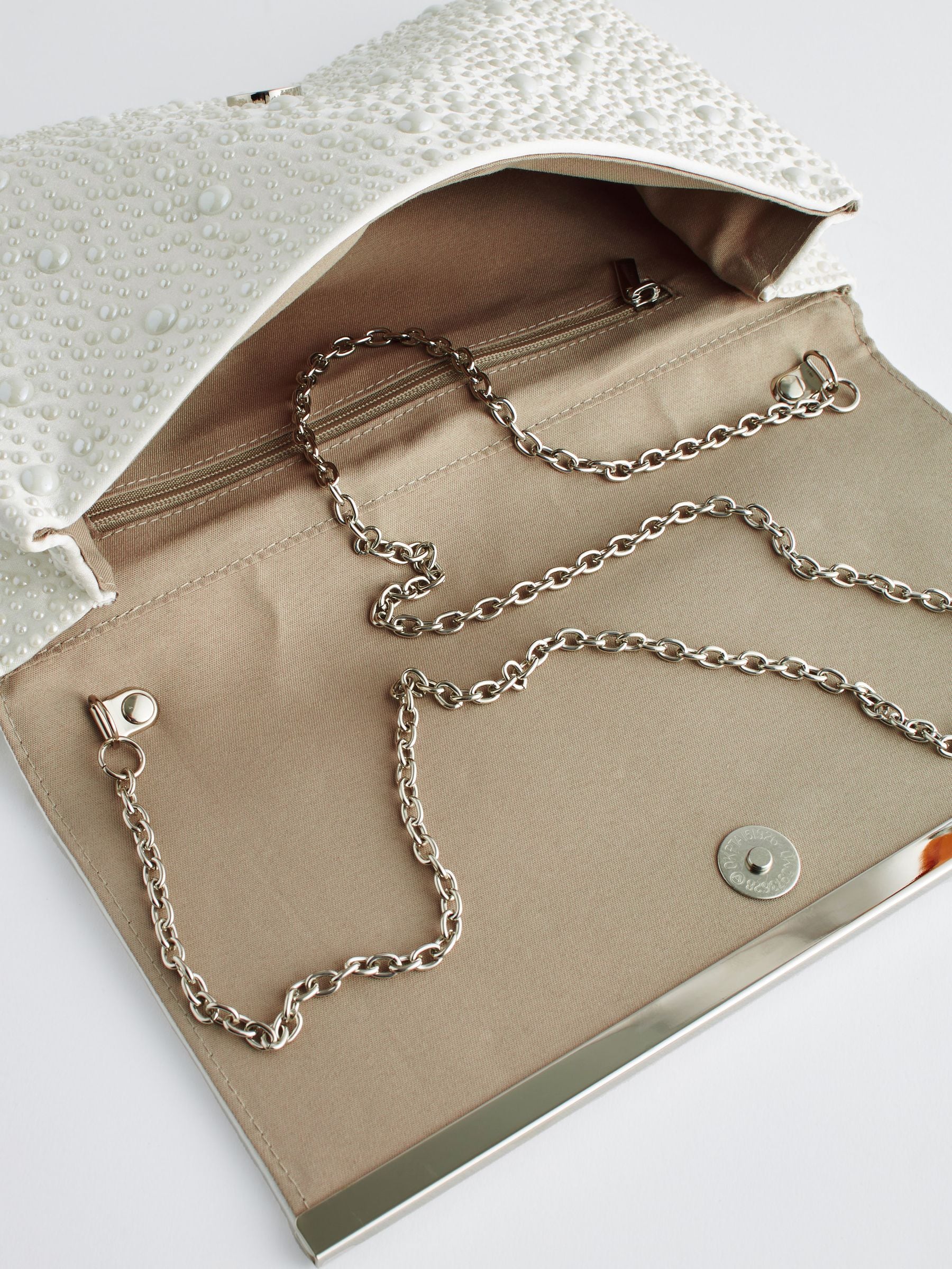 Next white clutch bag shop