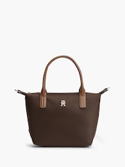 Tommy Hilfiger Brown Popette Crossbody Tote Bag - Image 1 of 5