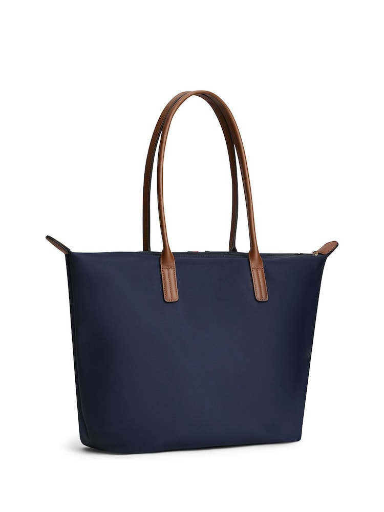Tommy Hilfiger Blue Popette Global Stripe Tote Bag - Image 2 of 5