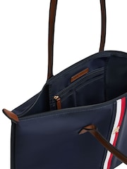 Tommy Hilfiger Blue Popette Global Stripe Tote Bag - Image 4 of 5