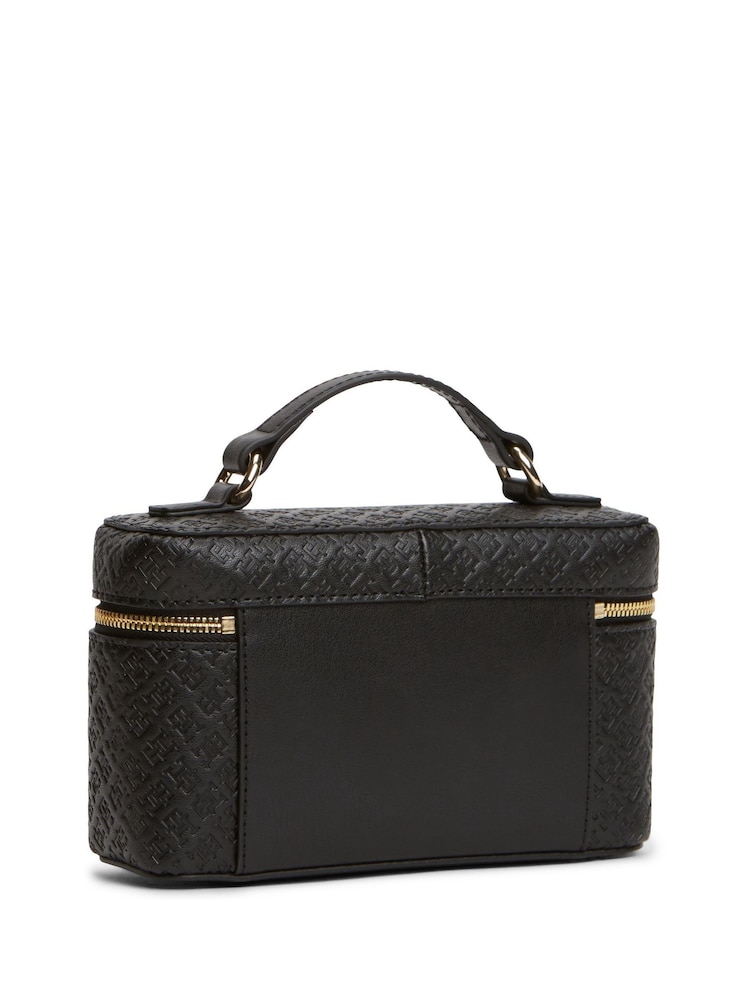 Tommy Hilfiger Black Icon Chain Strap Vanity Case Purse - Image 2 of 4 Tommy Hilfiger Black Icon Chain Strap Vanity Case Purse - Image 2 of 4