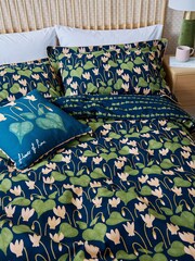 Scion Blue Flower Of Love 100% Cotton Cushion - Image 2 of 5