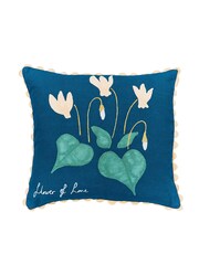 Scion Blue Flower Of Love 100% Cotton Cushion - Image 4 of 5